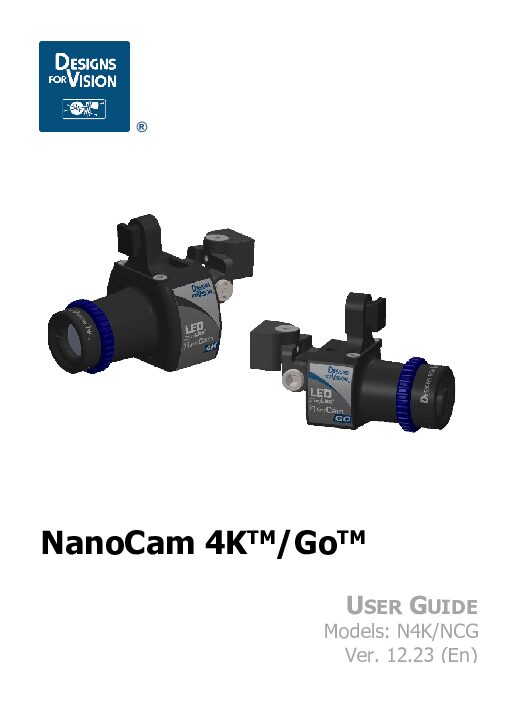 NanoCam 4K&Go Manual